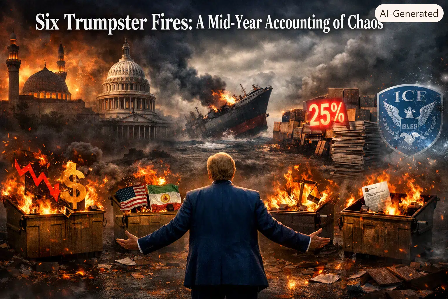 Six Trumpster Fires: A Mid-Year Accounting of Chaos